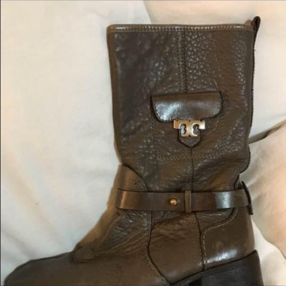 Tory Burch boots dark army green size 8.5